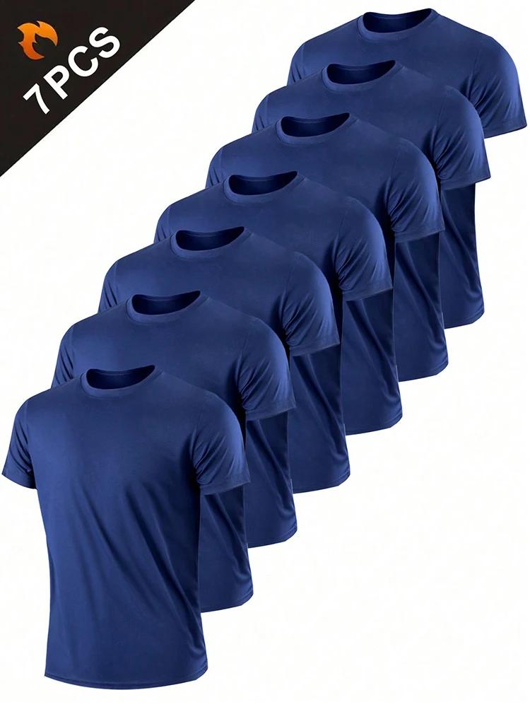 T-shirt de sport à séchage rapide ultraléger pour hommes, haut léger respirant, document solide, ent