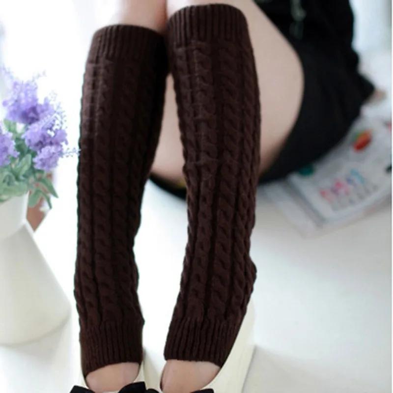 Nouvelles femmes automne et hiver jambières Kapron chanvre fleurs genouillère jambières femmes fille