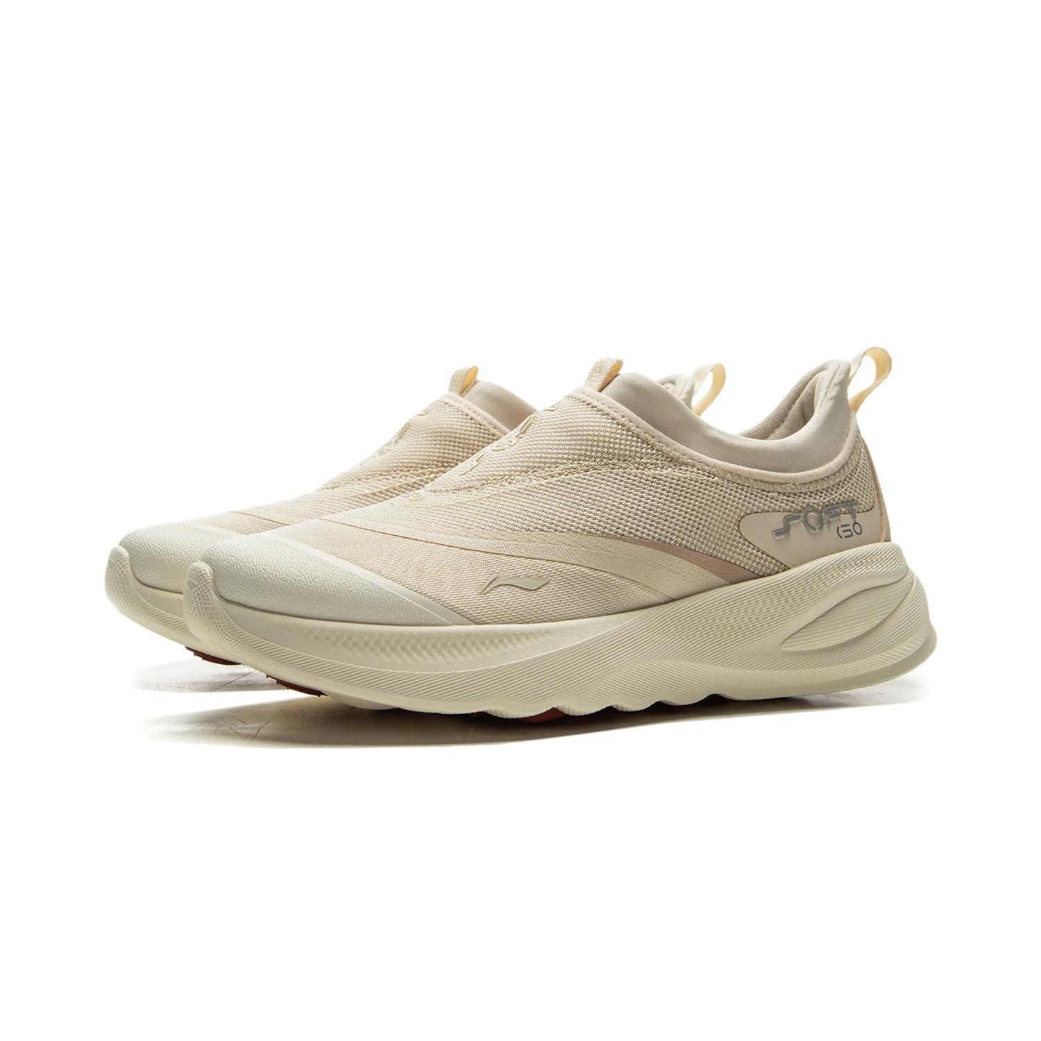 Li-Ning SOFT GO 2 – chaussures de marche décontractées à enfiler pour femmes, COMFOAM, respirantes,