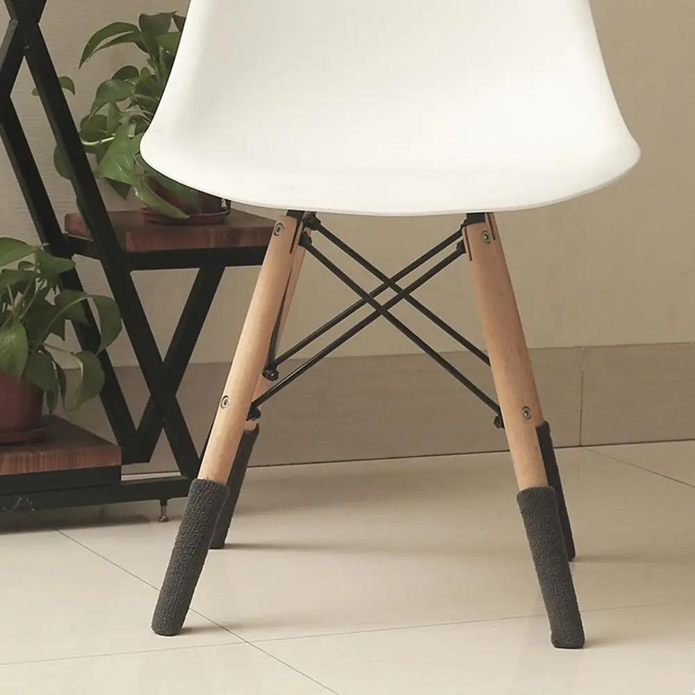 Chaussettes de pied de chaise élastiques hautes avec coussinets coordonnants, housses de protection