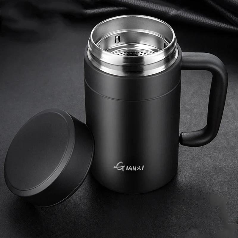 Flacon à vide de grande capacité en acier inoxydable, tasse de conservation de la chaleur, tasse iso