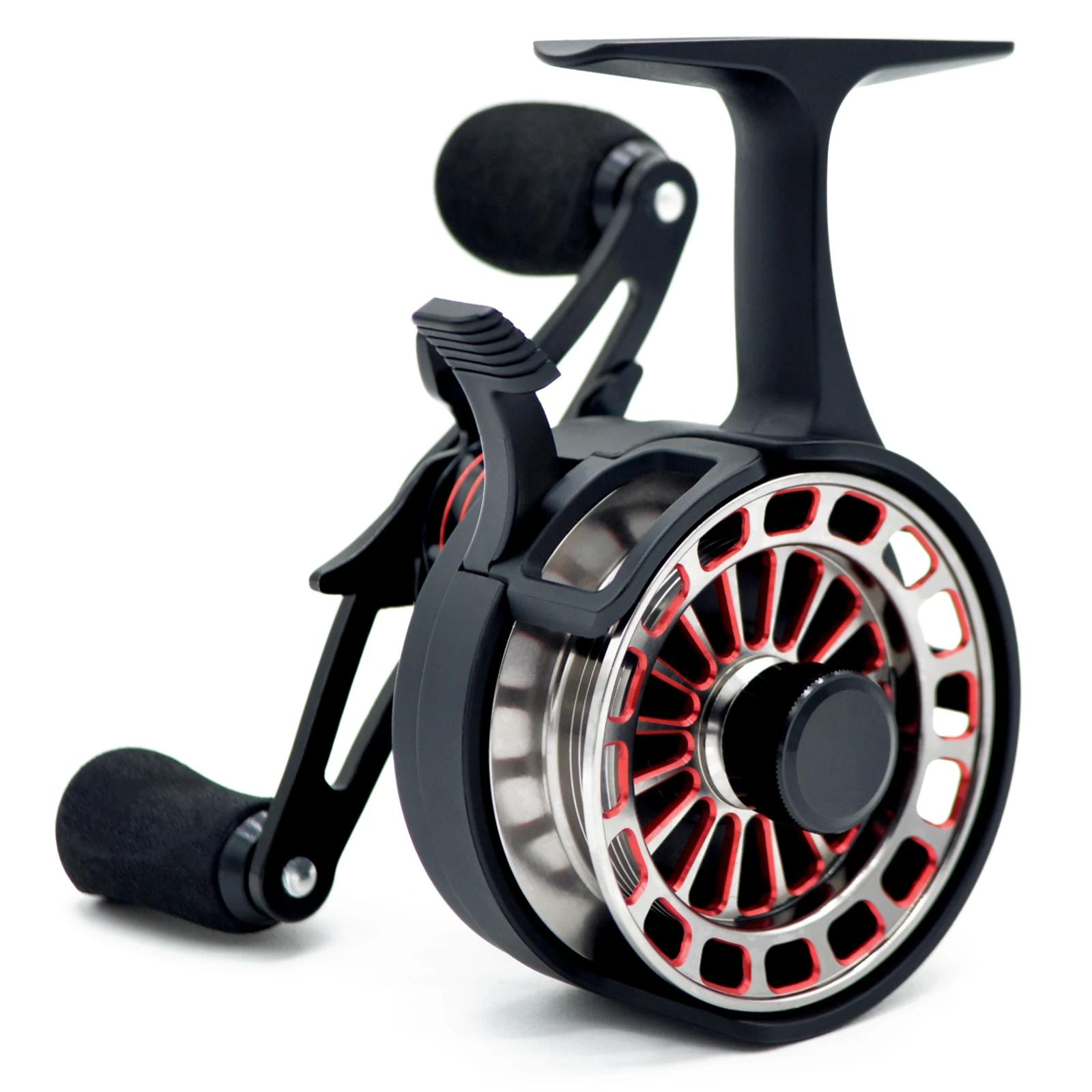 CAMEKOON moulinet de pêche sur glace bobine en aluminium 3.2:1 haute vitesse hiver bobine d'eau dure
