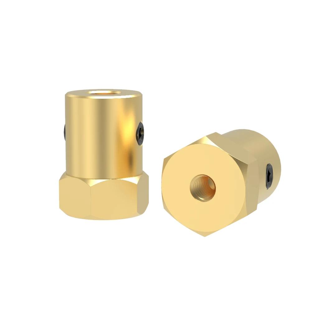 Connecteur de pneu hexagonal D12L18 12mm, couplage en laiton pour adaptateur hexagonal de broche 2/3