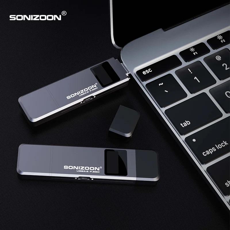 Cryptage d'empreintes digitales SSD Portable 128/256/512GBWrite fonction de Protection clé USB à sem