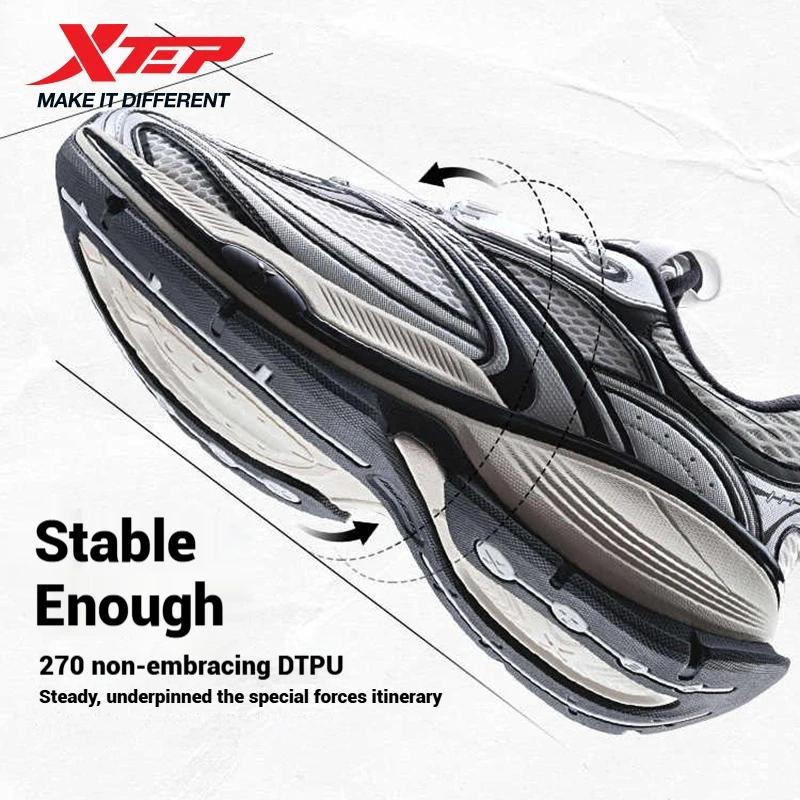 Chaussures décontractées Xtep Basque 2.0 pour hommes - Confort été 2025, hauteur augmentée, maille respirante