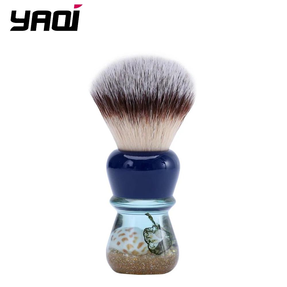 YAQI – brosse de rasage pour hommes, en cheveux synthétiques, 24mm