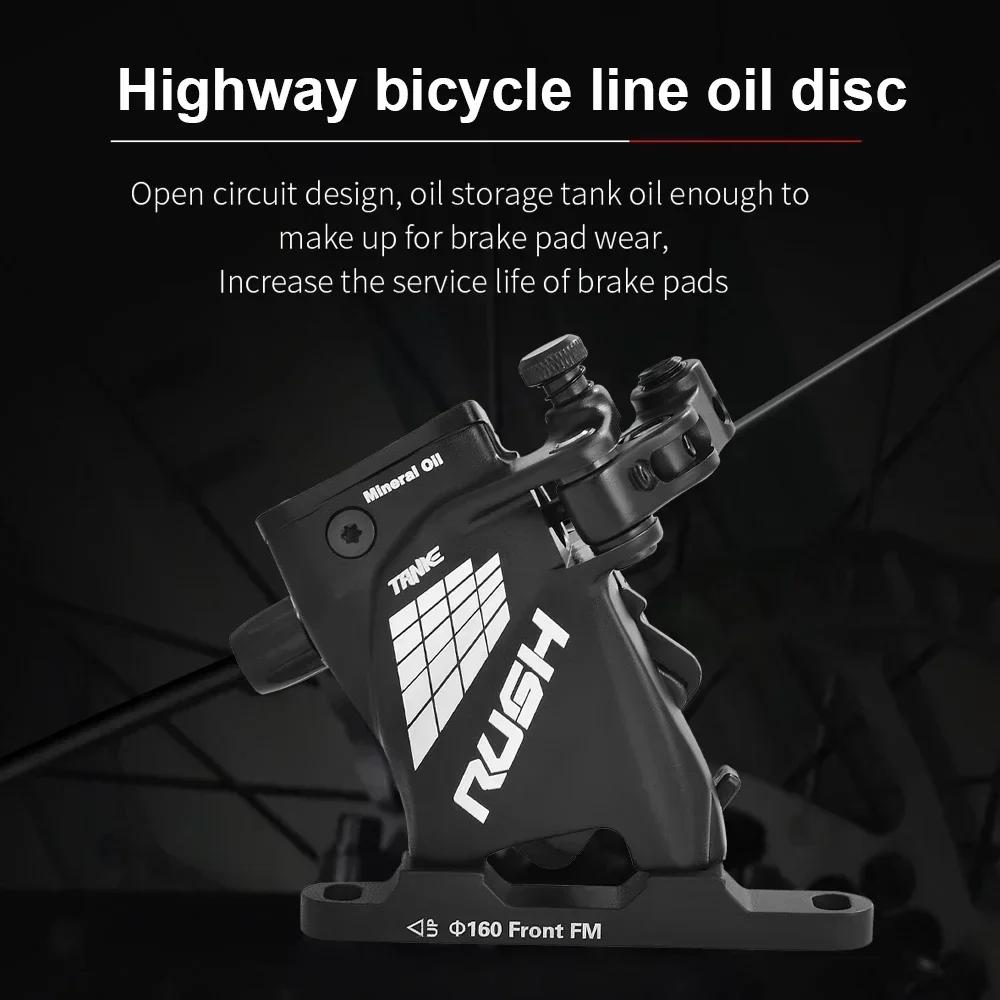 Calretraités-Frein à disque hydraulique pour vélo de route, jeu de freins avant et arrière, pièces d