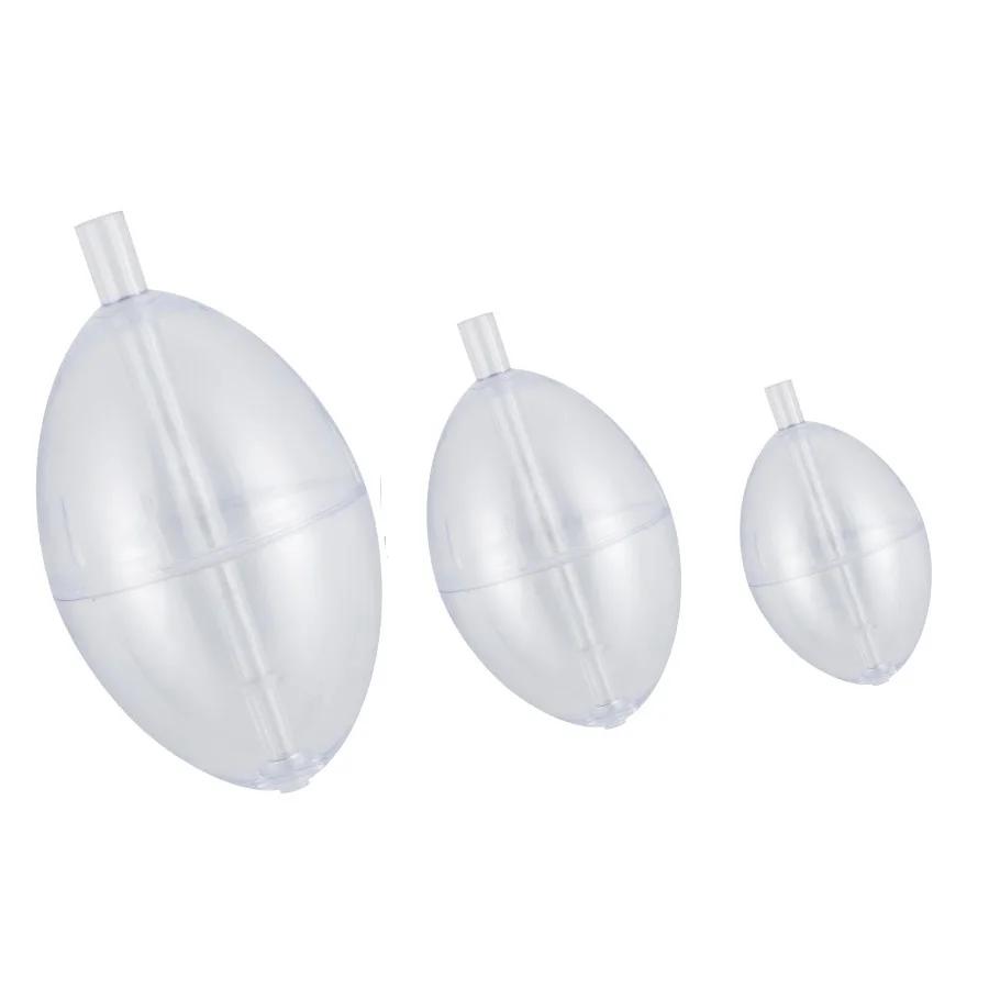 5 pièces pêche clair flotteur bouée Slip Bobber greve indicateur PVC plastique ovale flotteur Slip f