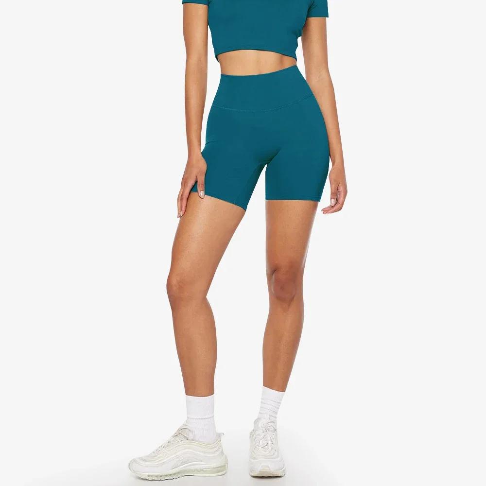 SHINBENE-Short de fitness taille haute pour femme, Hi Cloud Sculpt Peach, Solid Document Yoga Fitnes