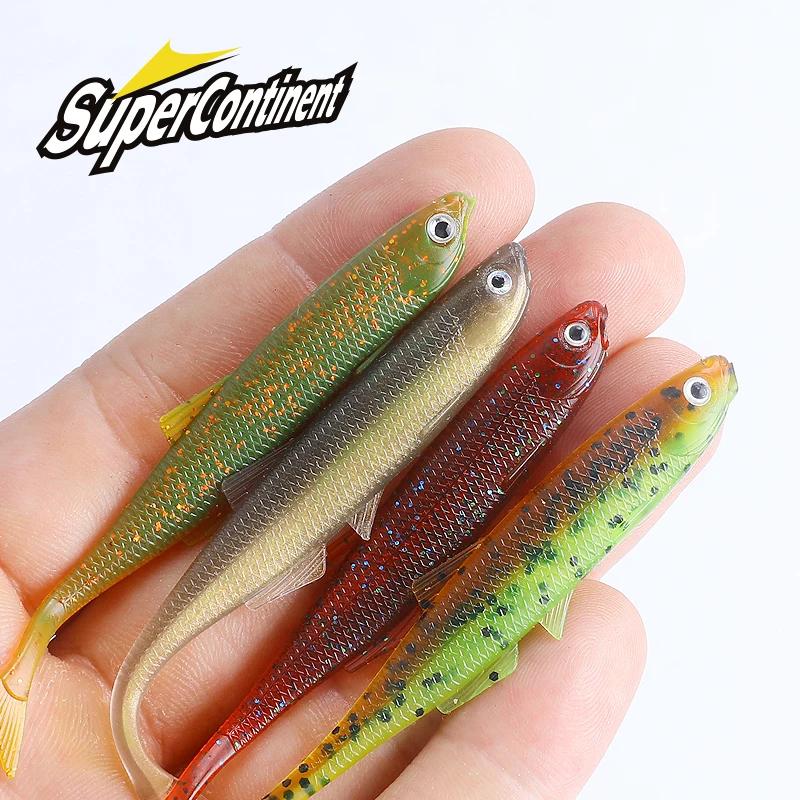 2023 supercontinent leanness ShadTeez 6 cm/8 cm brochet Zander prédateur pêche 3d yeux leurre souple