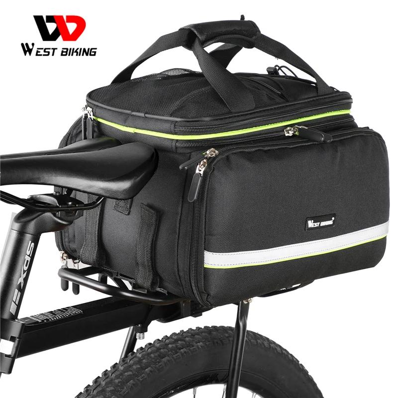 WEST BIKING – sac de coffre de vélo étanche 3 en 1, sac de vélo de route vtt, porte-bagages de voyag