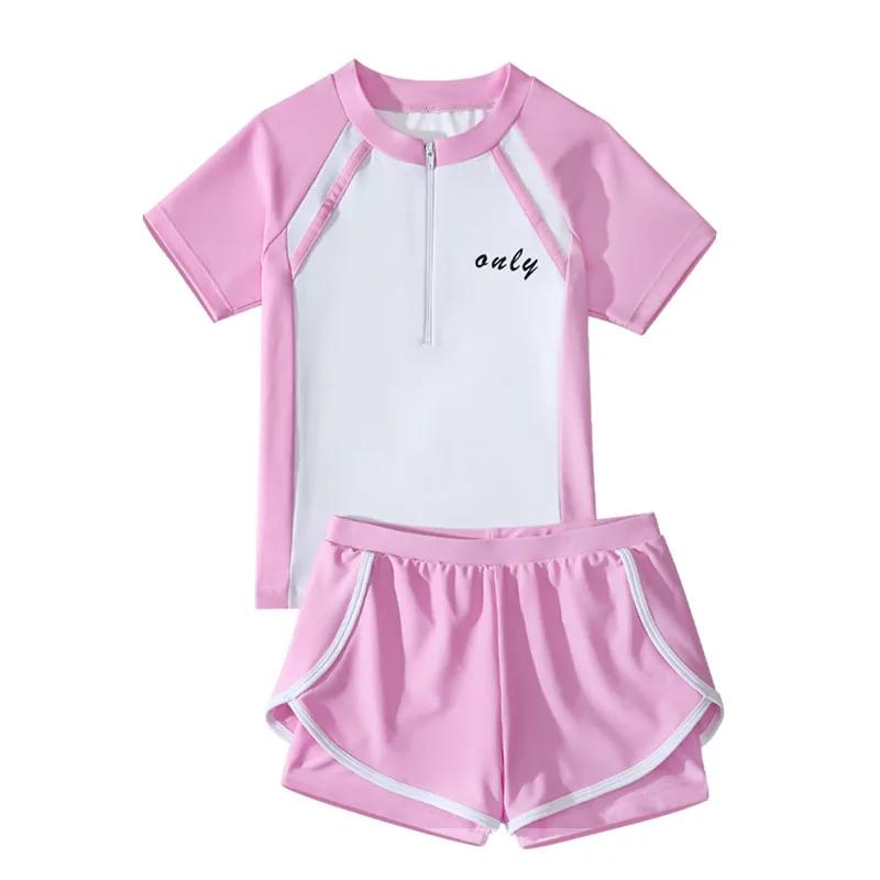 Double Couches Shorts Bol Maillots De Bain Deux Pièces Costumes D'été Vêtements De Plage L-6XL Enfan