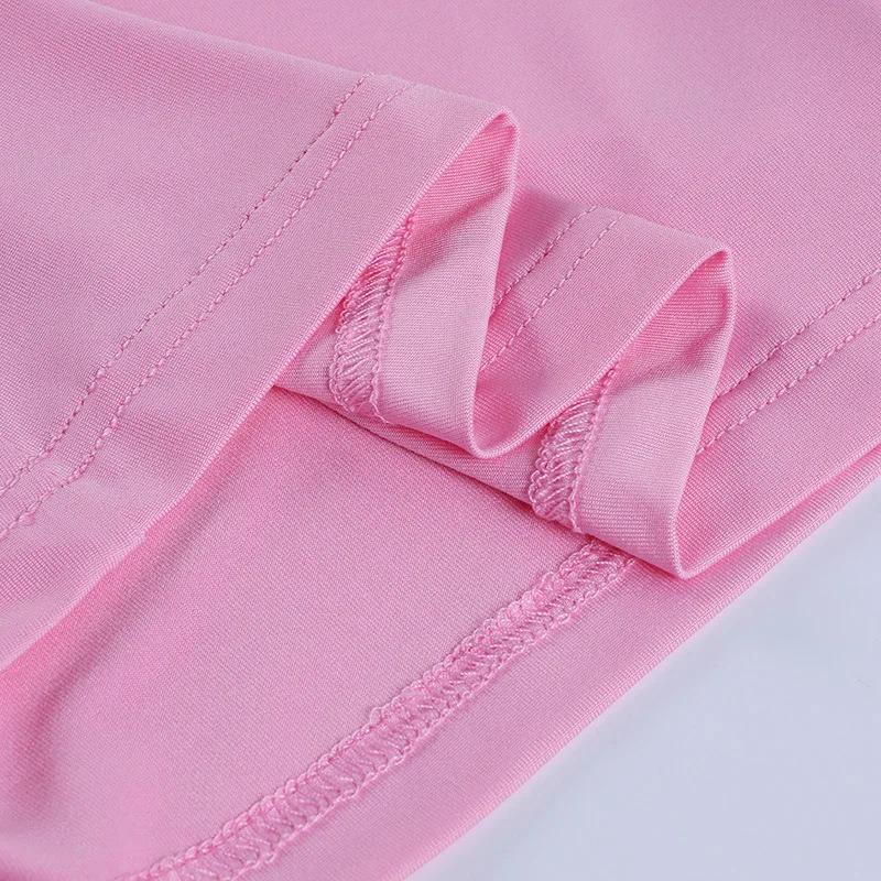 Débardeur à col licou pour femmes, Camisole Sexy, dos nu, rose, Corset, t-shirt Femme