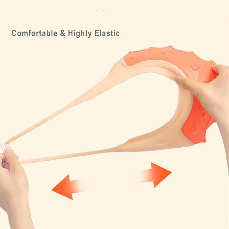 Bonnet de douche imperméable pour bébé, chapeau de shampoing pour enfants, protection des oreilles e