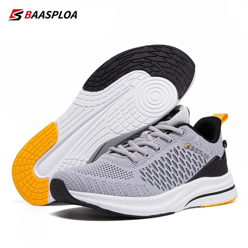 Baasploa-Chaussures de course décontractées légères pour hommes, baskets en maille de créateur, chau