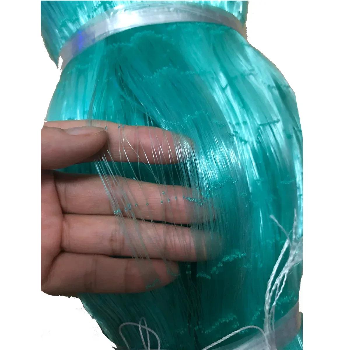 Tiwne 0.25MM-0.28mm filet De pêche semi-fini 25mm-67mm maille GillNet Monofilament Nylon réseau De p