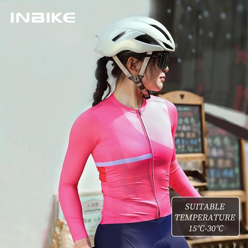 INBIKE – maillot de cyclisme à manches longues pour femmes, vêtements de vélo pour l'équitation, hau