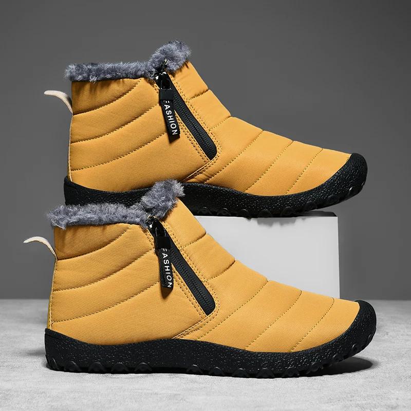 Bottes de neige homme 2023 imperméables antidérapantes - Chaussures hiver ski montagne durable