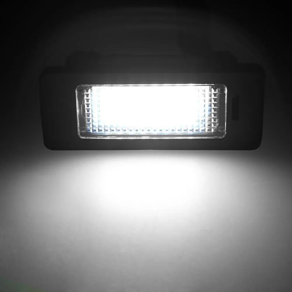 Lumière de plaque d'immatriculation pour BMW E39 E60, 2 pièces, 6000k, blanc, sans erreur, numéro Le