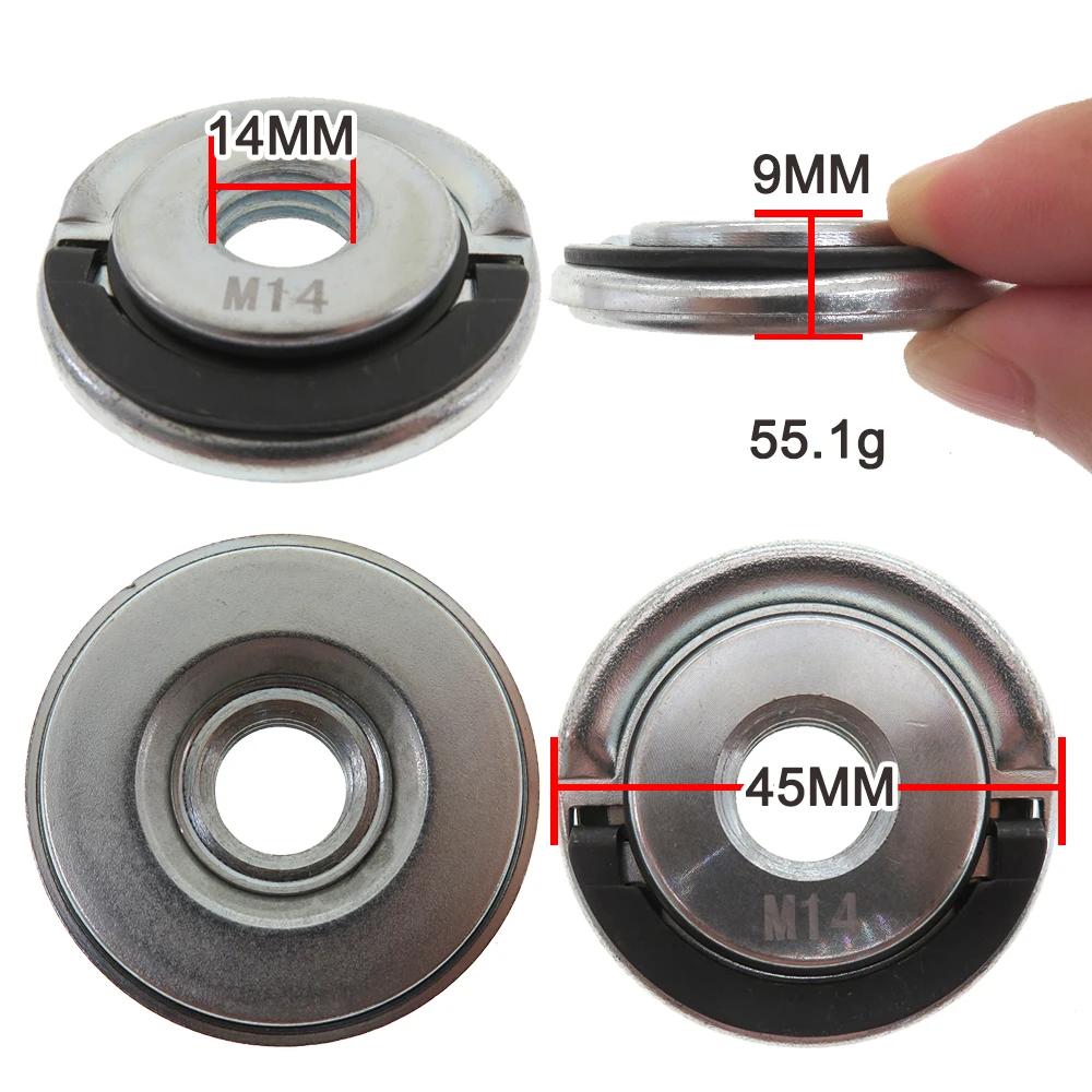Écrou de verrouillage pour meuleuse d'angle M14, accessoire de fixation de plaque de bride de serrag