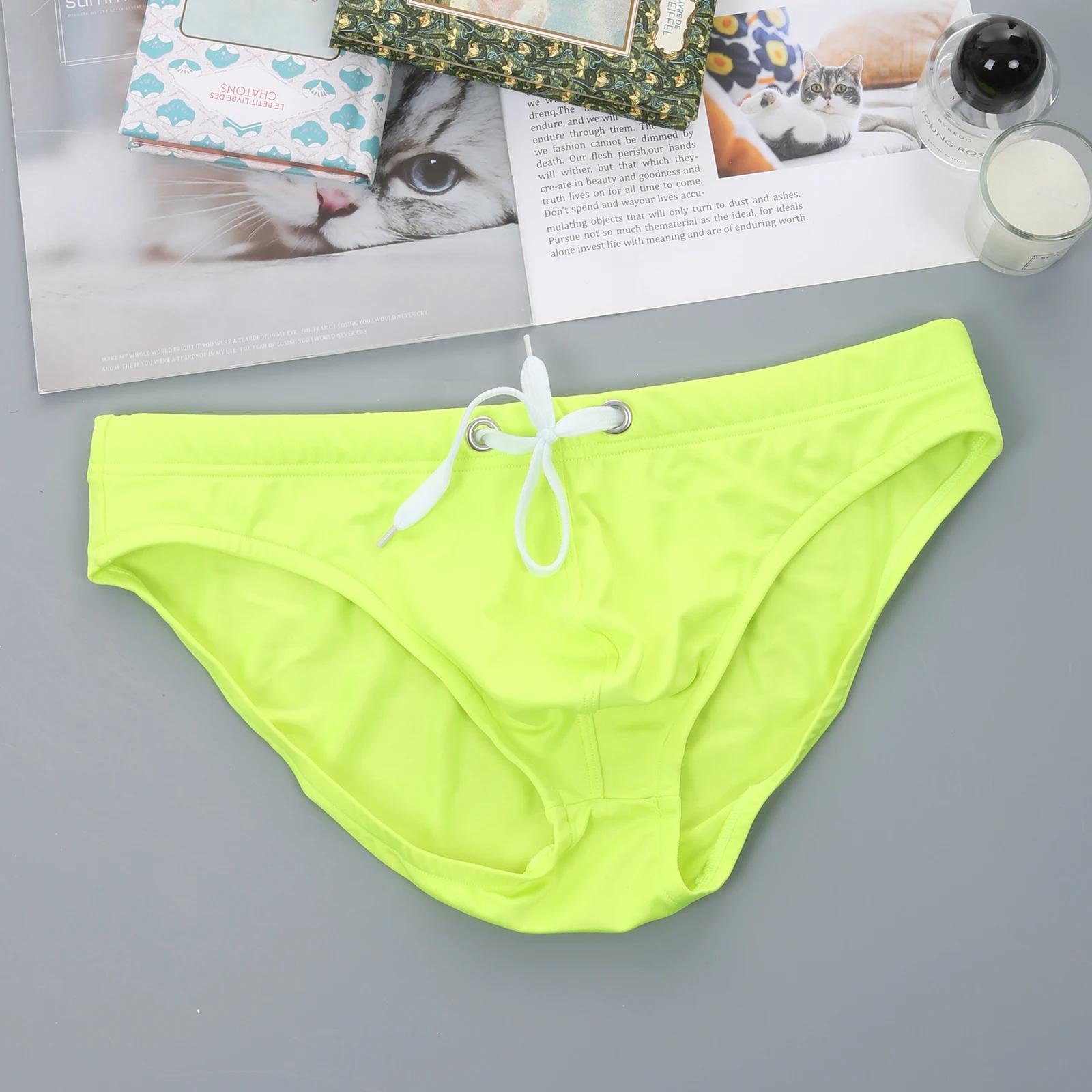 Slip Sexy pour hommes, maillot de bain, vêtements de plage, taille basse, sous-vêtements, maillot de