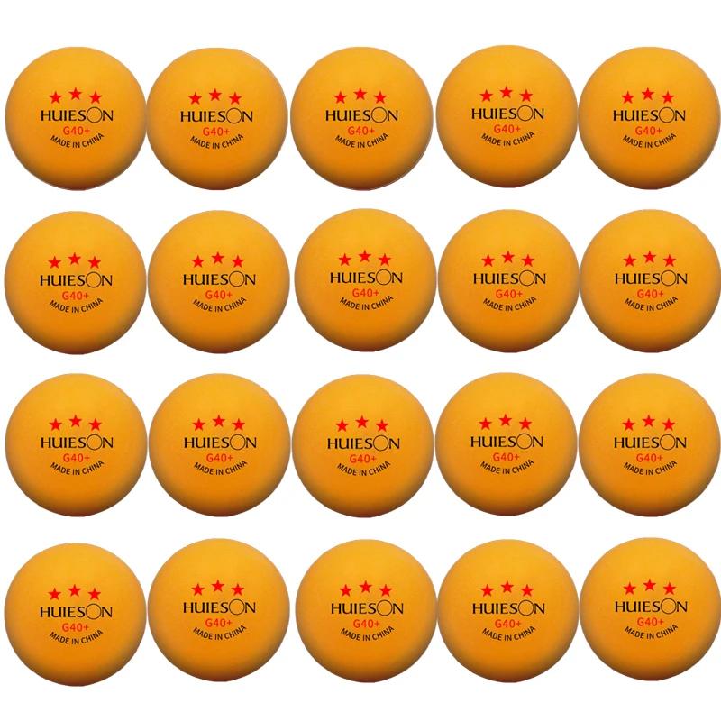 Nouveau Huieson 3 étoiles 20 ~ 100 pièces ABS 40 + matériel balles de Tennis de Table professionnell