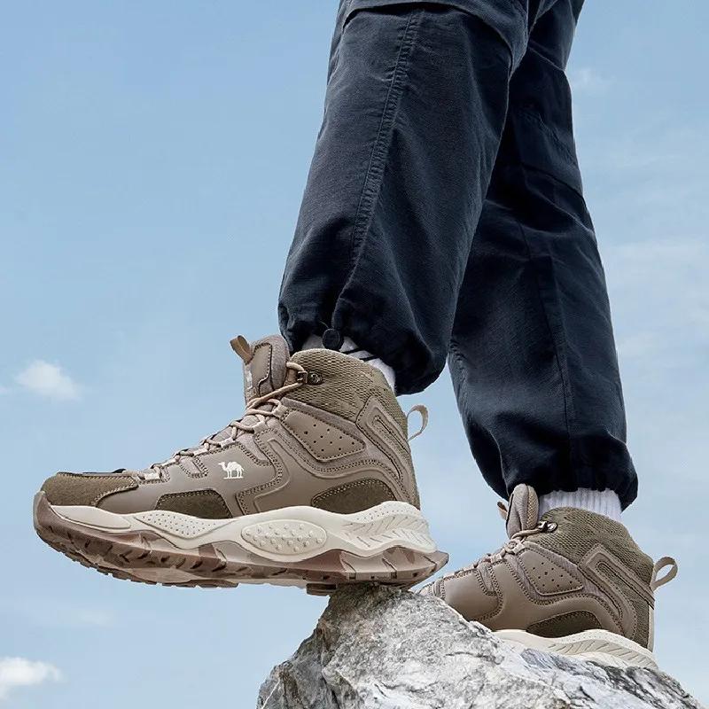 Chaussures de randonnée imperméables homme Golden Camel 2023 - Bottes montantes antidérapantes pour entraînement sportif