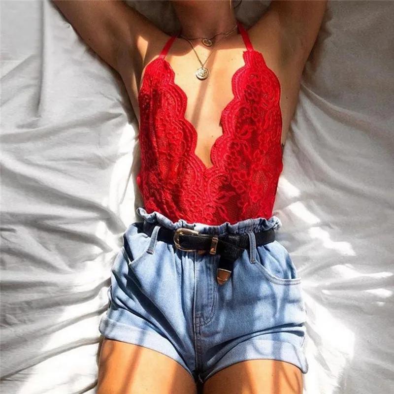 Robe courte en dentelle dos nu pour femme, costume de batterie sexy, haut de corps féminin élégant,