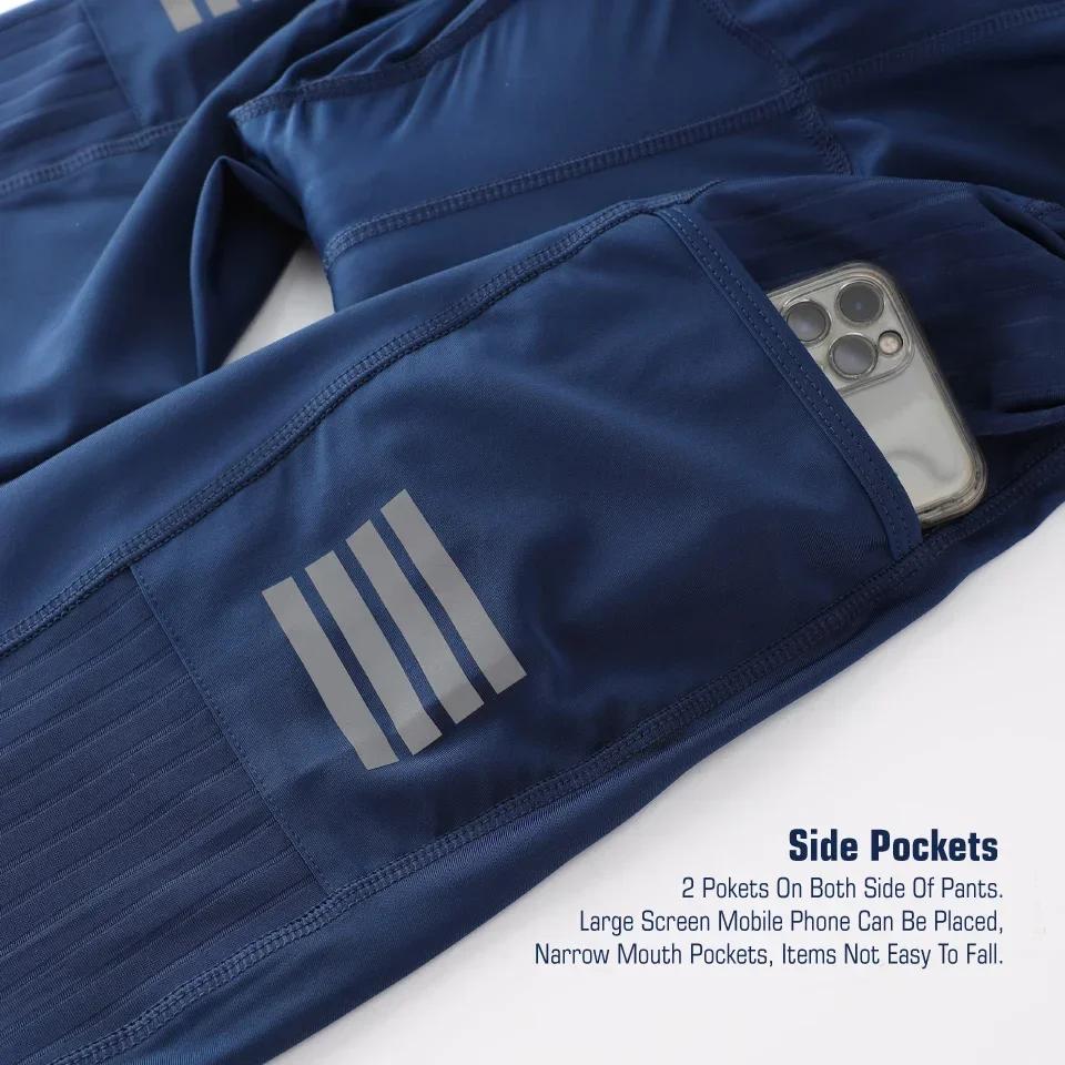 KEMALOCE hommes pantalons de cyclisme été et automne séchage rapide bleu/noir/gris Gel Pad vtt vélo