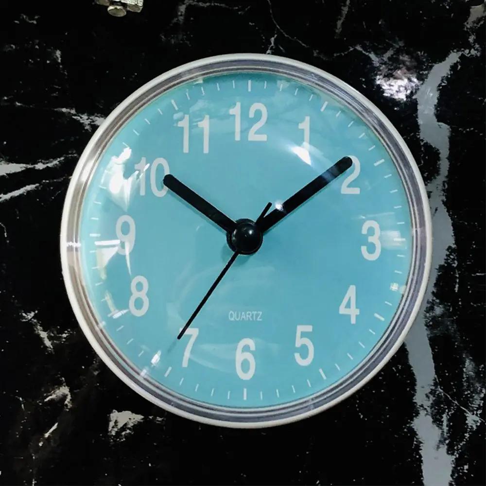 Mini ventouse horloge murale salle de bain Anti-buée étanche 7cm cuisine toilette salon étanche peti