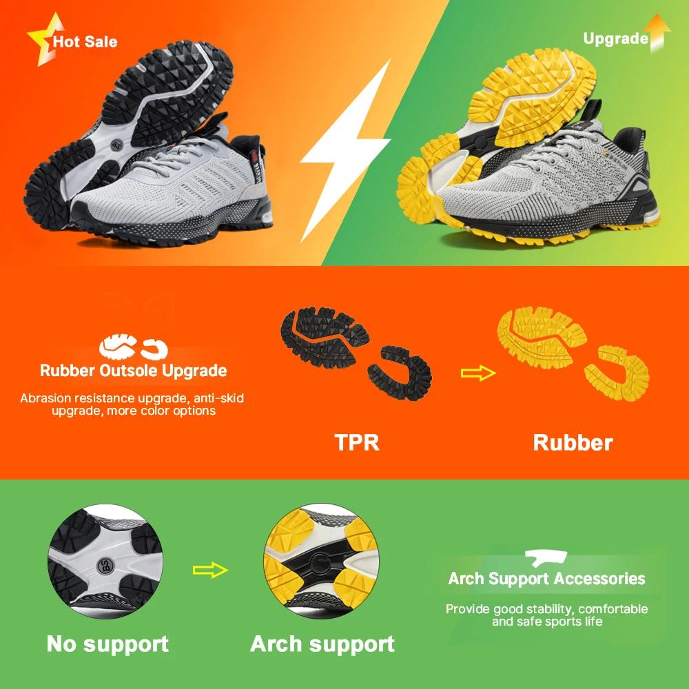Baasploa-Chaussures de course professionnelles pour hommes, baskets d'entraînement respirantes, légè