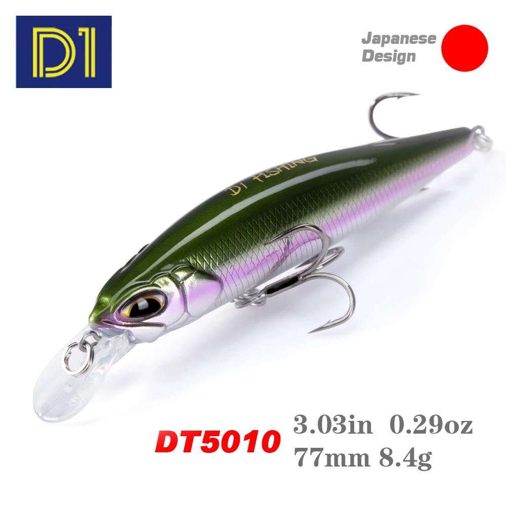 D1 Realis méné leurres de pêche Wobblers artificiels 77F & 8.5g 65S & 5g appât dur Jerkbait profonde