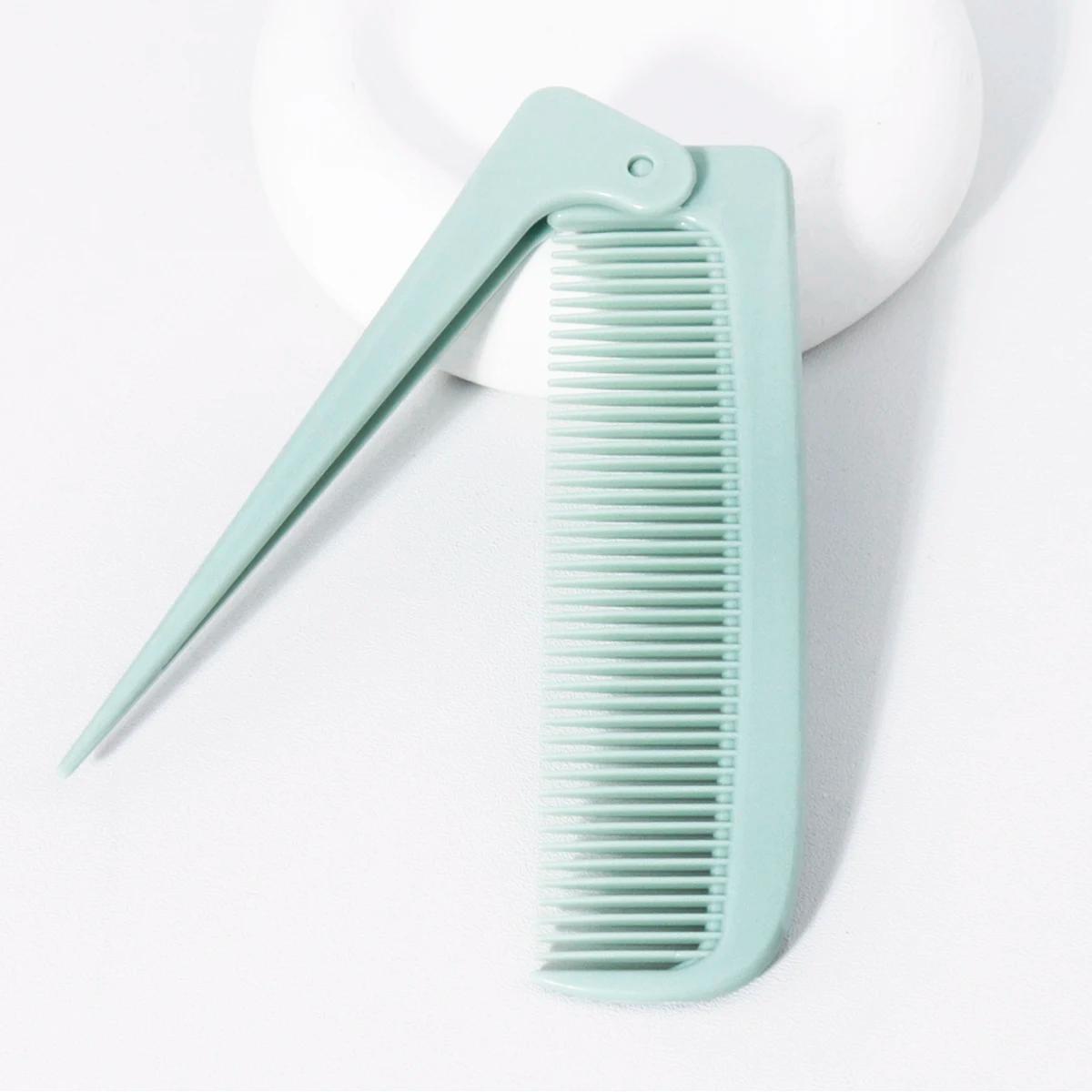 Peigne à queue pliant minimaliste portable, outil de coiffure domestique mini et compact, spécial po