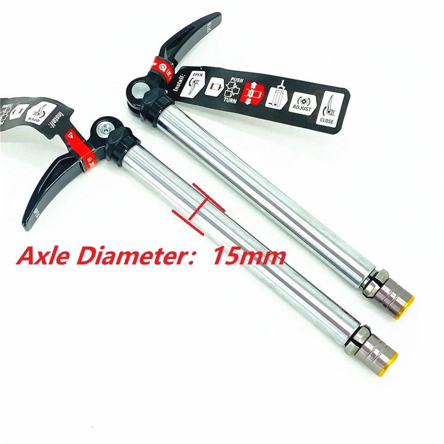 Levier de dégagement rapide pour vélo SR SUNTOUR Q-LOC2, axe traversant 15mm x 100mm 15mm x 110mm, m