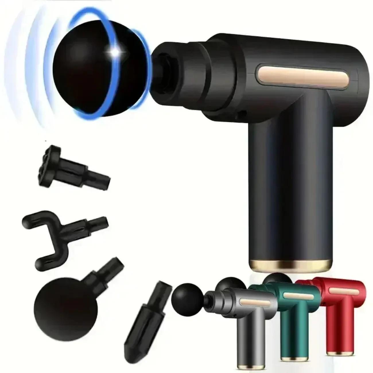 Mini pistolet de massage USB – Relaxeur de fascia portable pour le cou, les épaules et le dos, soula