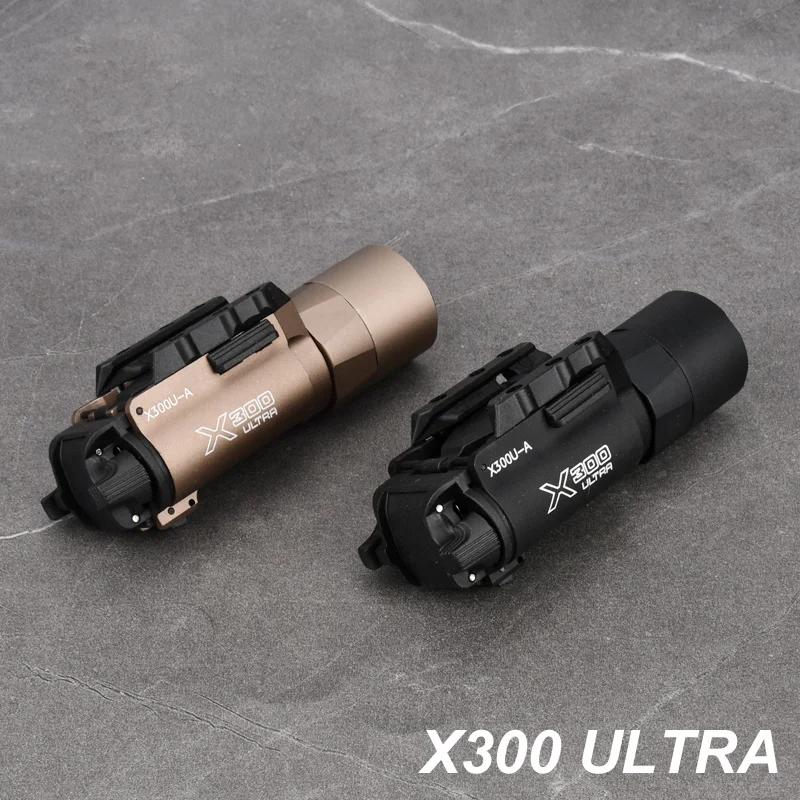 Tactique Surefir X300 X300U Ultra X300V XH35 pistolet en métal lumière stroboscopique LED adapté 20m