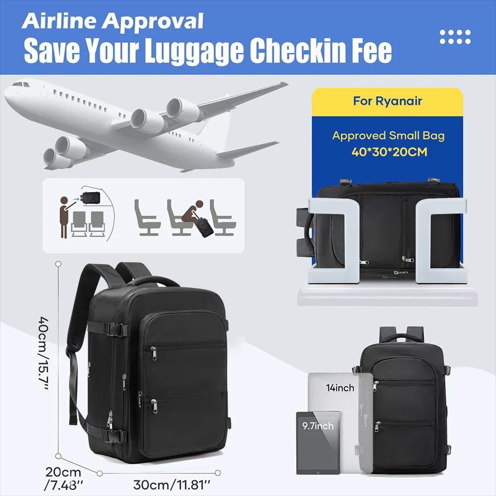 Sac à dos EeasyJet Ryanair 40x30x20, sac à dos à compression sous vide, sac à dos pour hommes, sac d