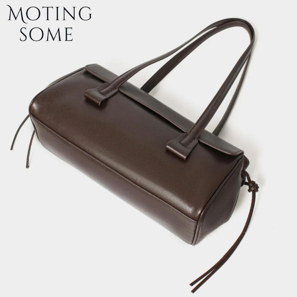 Motingsome Boston sac femmes sous les bras sac à main de luxe en cuir tanné végétal sac à main en pe