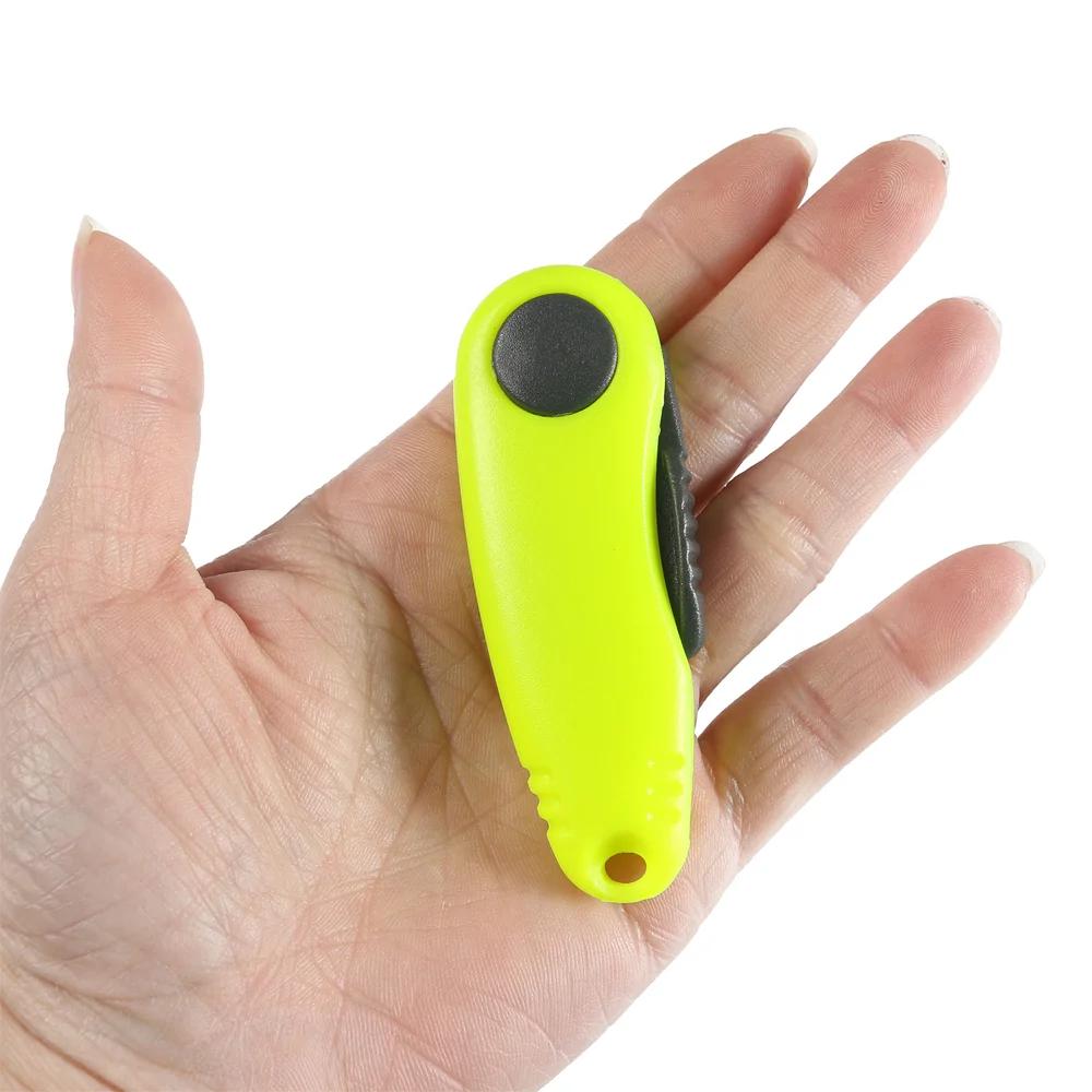 Ciseaux pliables en forme de crevette, coupe-ligne de pêche, pince à tondeuse, Kit d'outils à nœud r