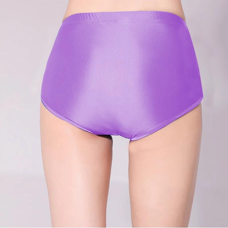 Short satin soyeux brillant femme pantalon sexy bikini taille haute collant