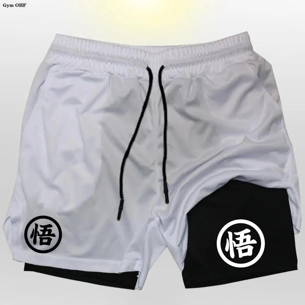 Z Goku Anime pantalons de survêtement Shorts hommes Gym Shorts de course hommes séchage rapide Sport
