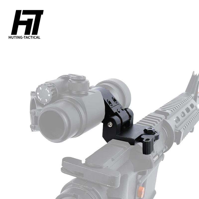 Airsoft – Base de montage à points rouges, rabattable sur le côté, montage QD, loupe sur Rail Picati
