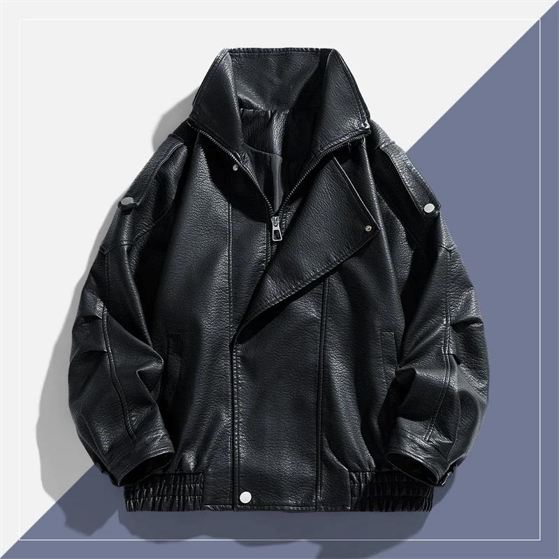 Veste d'extérieur en cuir respirant, coupe-vent, de haute qualité, confortable, multifonctionnelle,