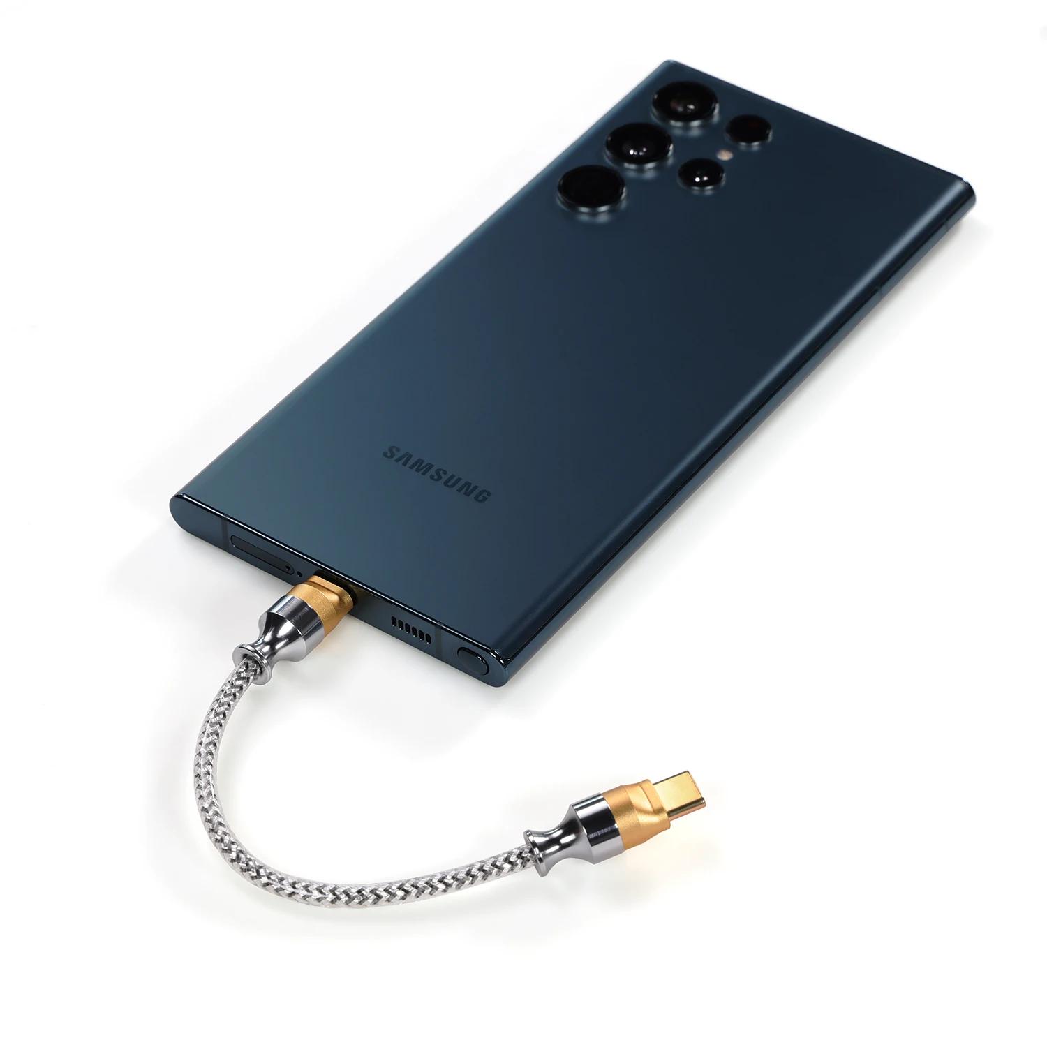 DDHiFi TC07S USB-C vers USB-C câble USB OTG HiFi Audiophile (10cm/50cm)