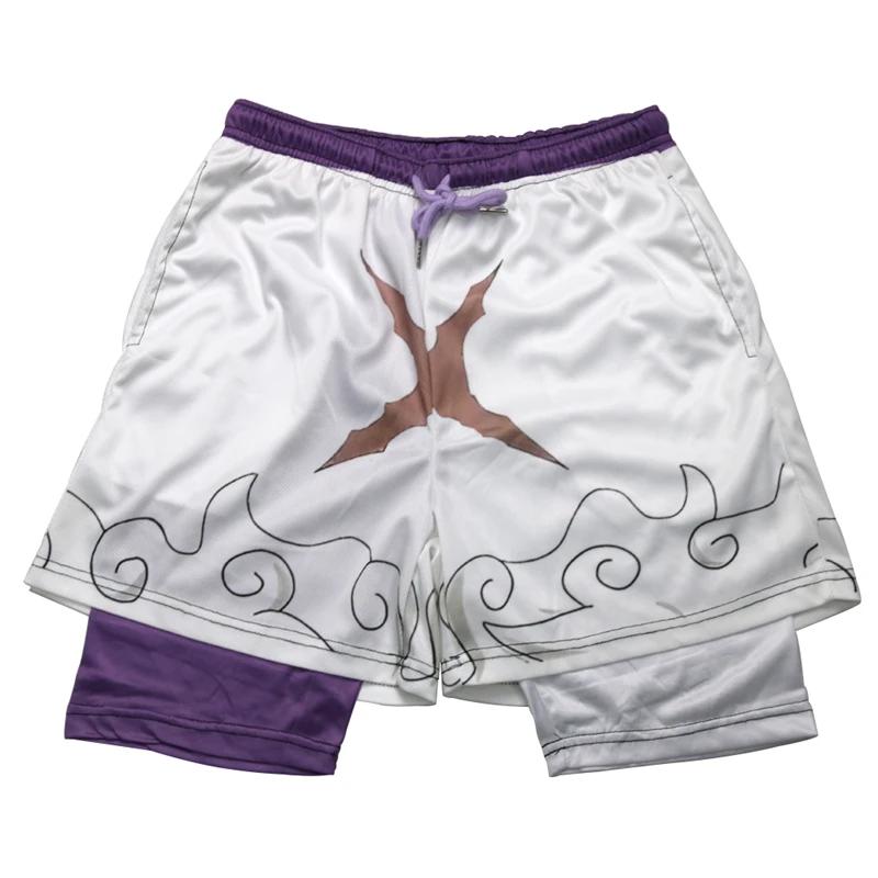 Short de course 2 en 1 imprimé 3D élégant pour hommes, short de performance athlétique avec poches,