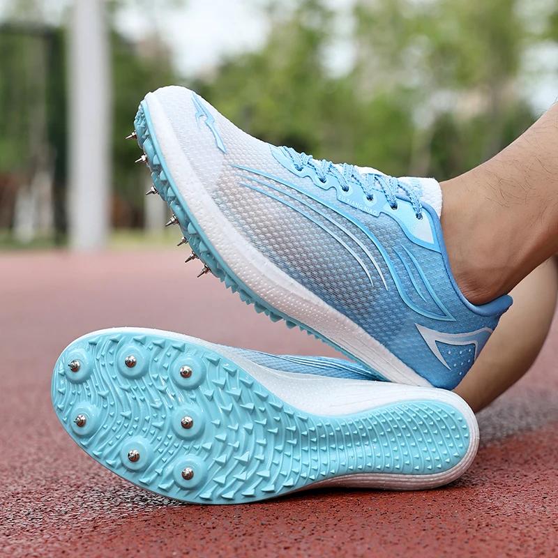 Haute qualité hommes femmes chaussures d'athlétisme jeunesse anti-dérapant baskets en plein air prof