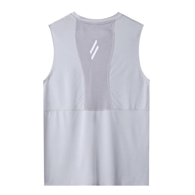 Débardeur de gymnastique pour hommes, chemise de Fitness sans manches, maille respirante, gilet de s