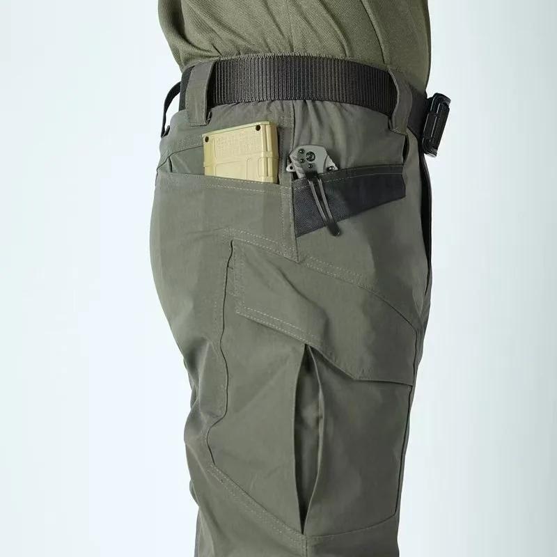 Pantalon tactique pour homme, pantalon d'entraînement multifonctionnel pour l'extérieur avec poches,
