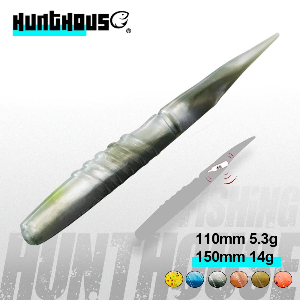 Hunthouse Xlayers leurre de pêche souple flottant 6 pièces/4 pièces appât en Silicone 110mm 150mm qu