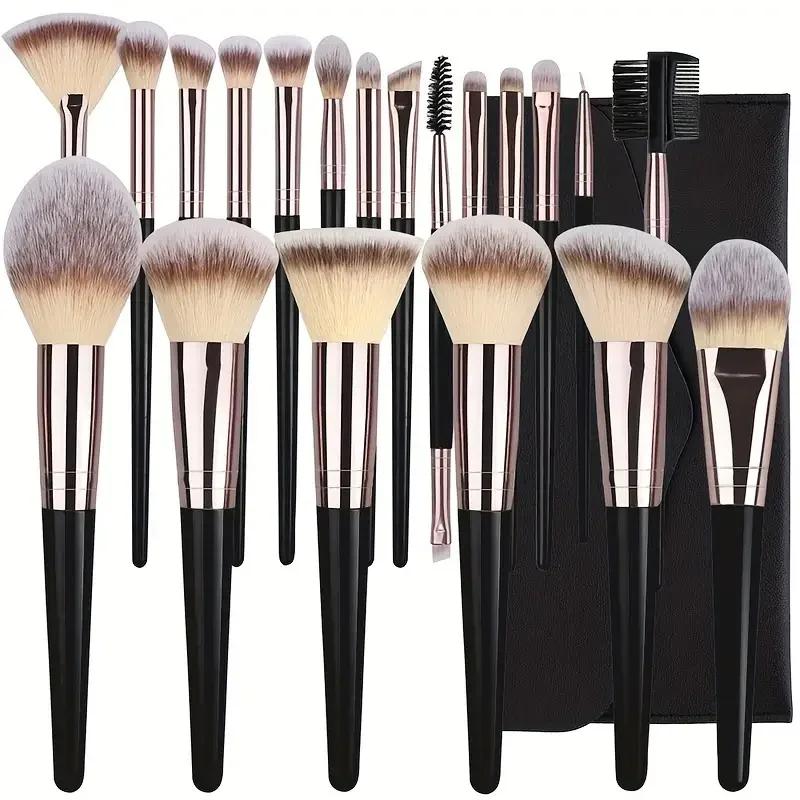 Ensemble de pinceaux de maquillage, 3 à 20 pièces, fond de teint, ombre à paupières, Blush, surligne